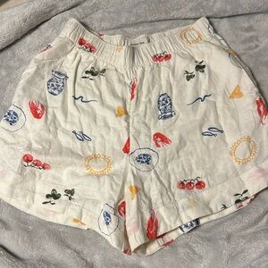 Abercrombie and fitch linen shorts